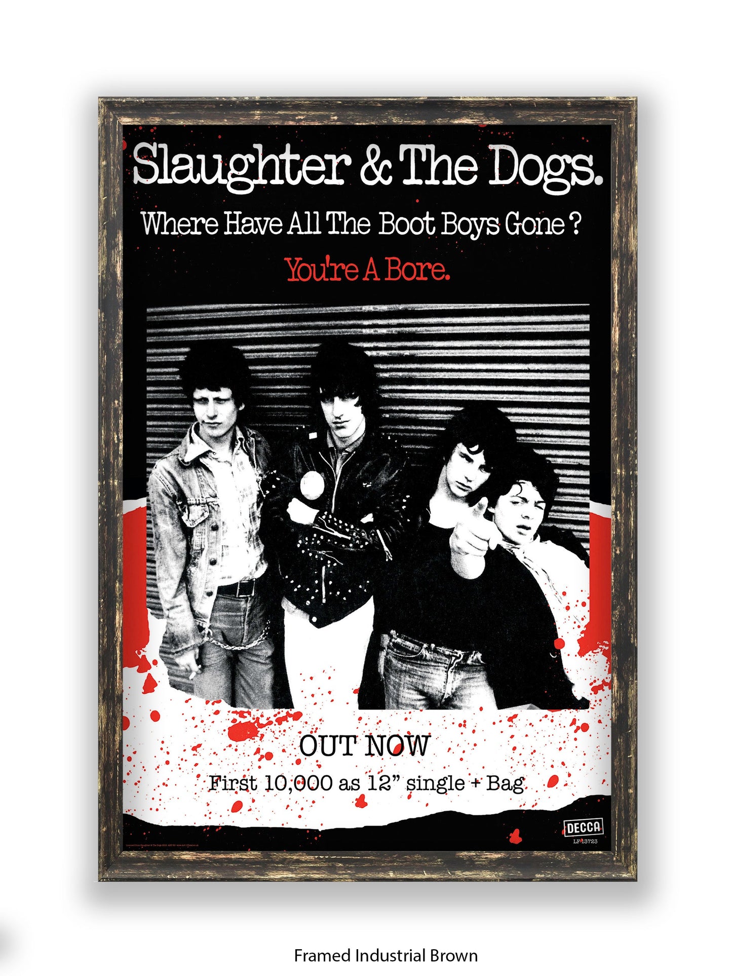 Slaughter & The Dogs You're a Bore - Out Now - Poster