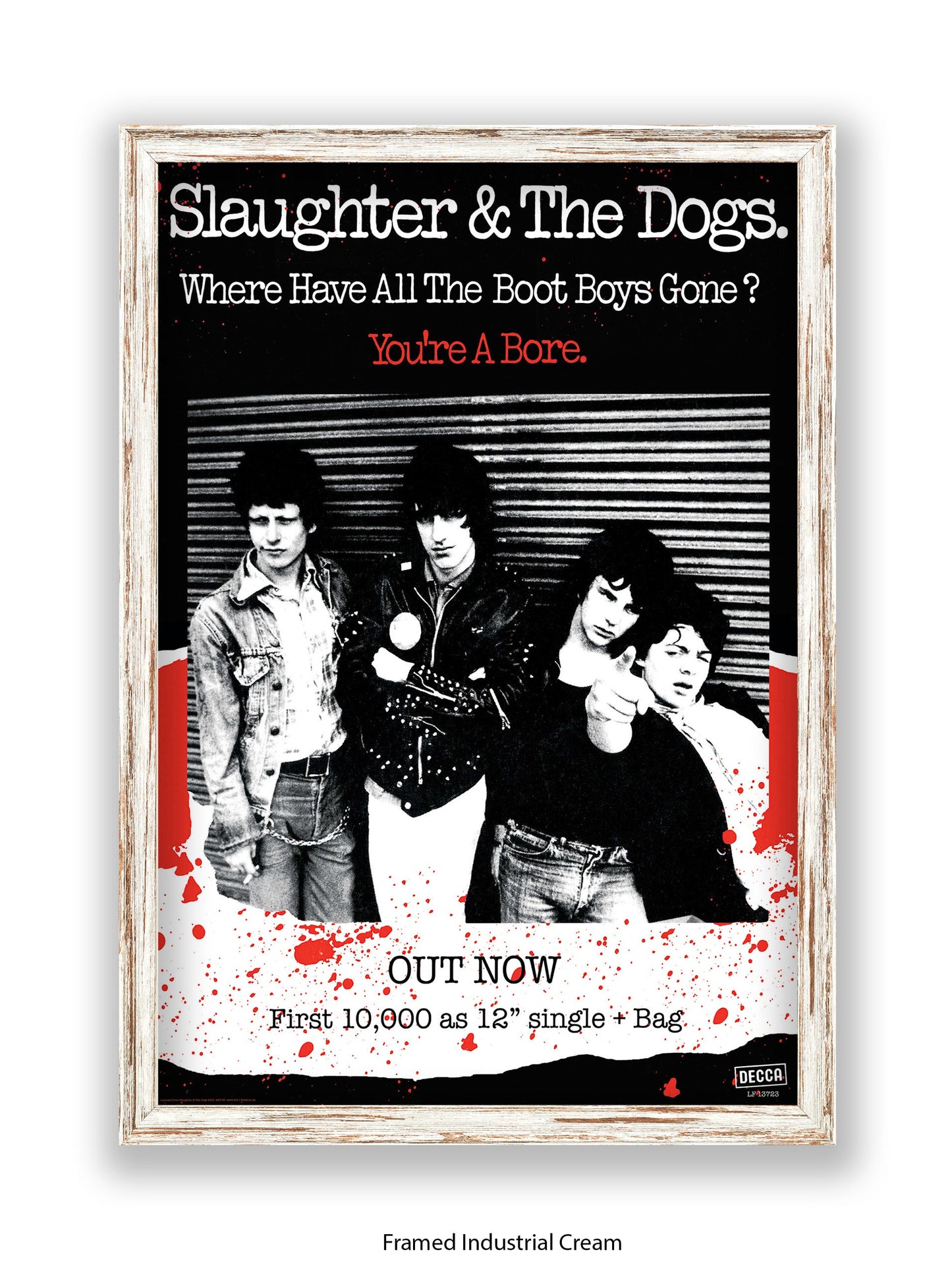Slaughter & The Dogs You're a Bore - Out Now - Poster