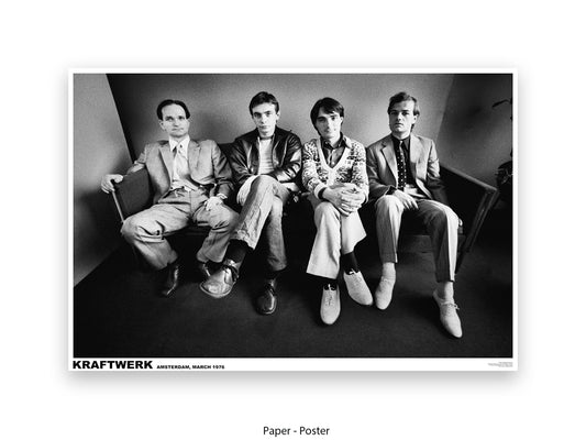 Kraftwerk Amsterdam 1976 Poster