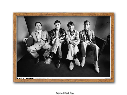 Kraftwerk Amsterdam 1976 Poster