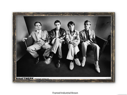 Kraftwerk Amsterdam 1976 Poster
