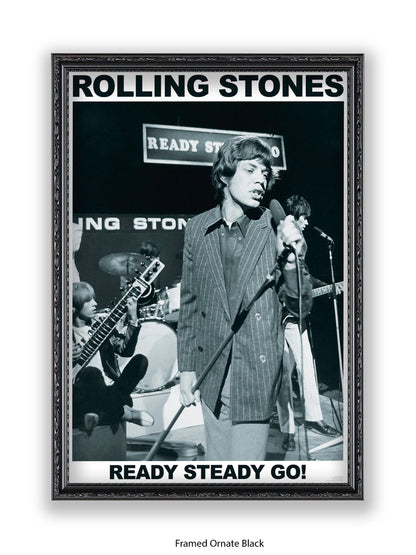 Rolling Stones - Mick Jagger - Ready Steady Go! - Poster