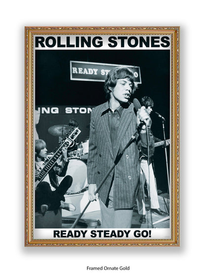Rolling Stones - Mick Jagger - Ready Steady Go! - Poster