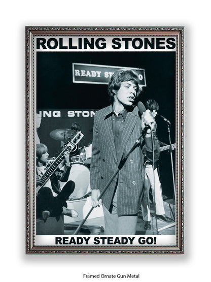 Rolling Stones - Mick Jagger - Ready Steady Go! - Poster