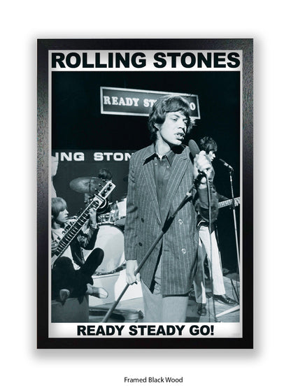 Rolling Stones - Mick Jagger - Ready Steady Go! - Poster