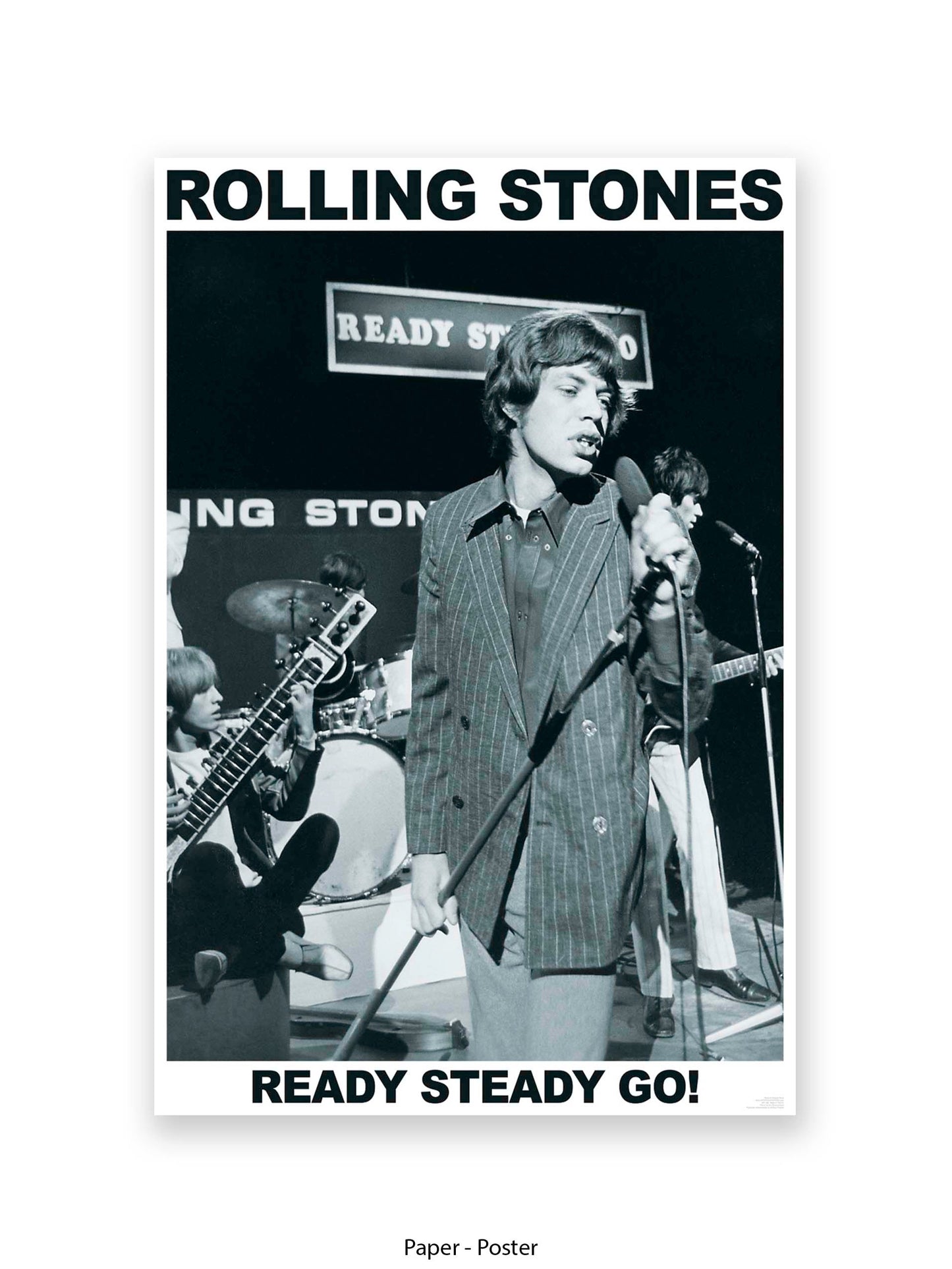Rolling Stones - Mick Jagger - Ready Steady Go! - Poster