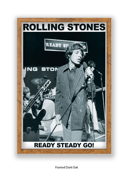 Rolling Stones - Mick Jagger - Ready Steady Go! - Poster