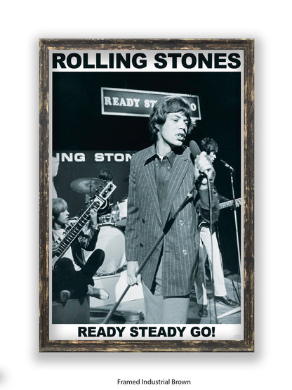 Rolling Stones - Mick Jagger - Ready Steady Go! - Poster