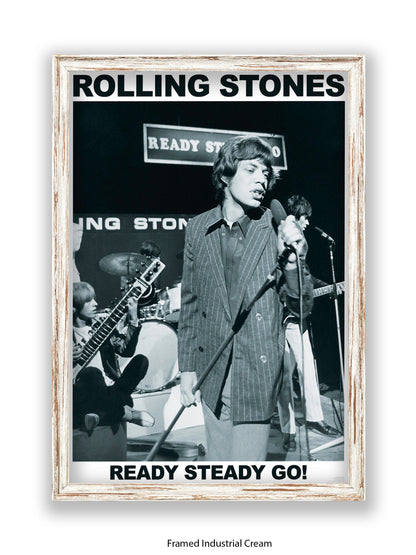 Rolling Stones - Mick Jagger - Ready Steady Go! - Poster