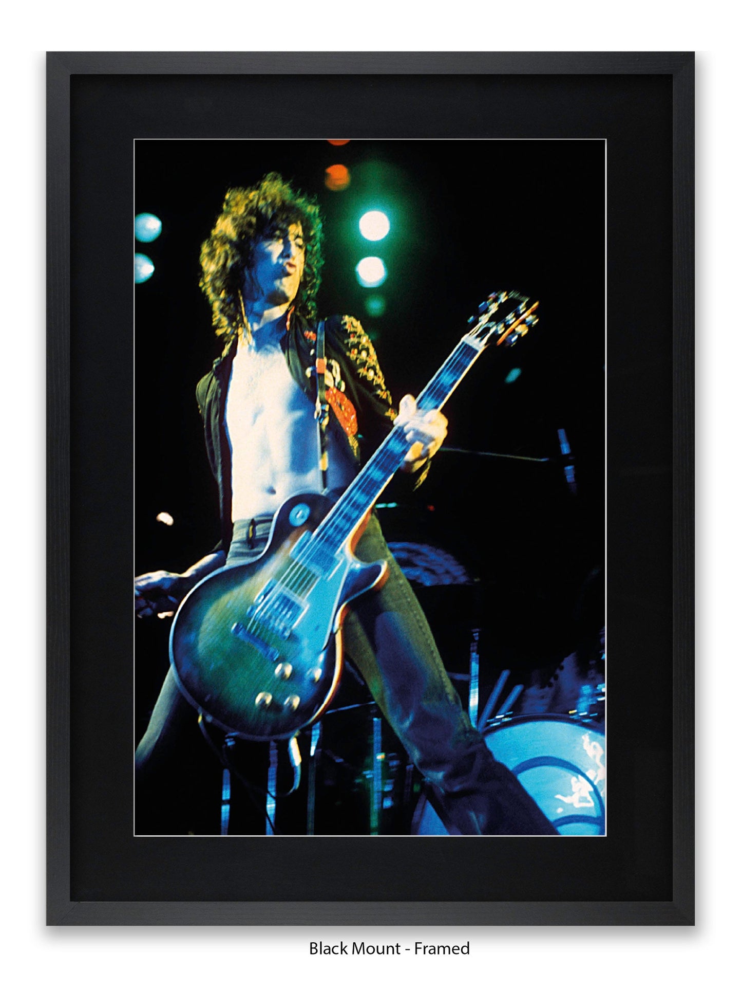 Led Zeppelin - Jimmy Page - Los Angeles 1972 - Poster
