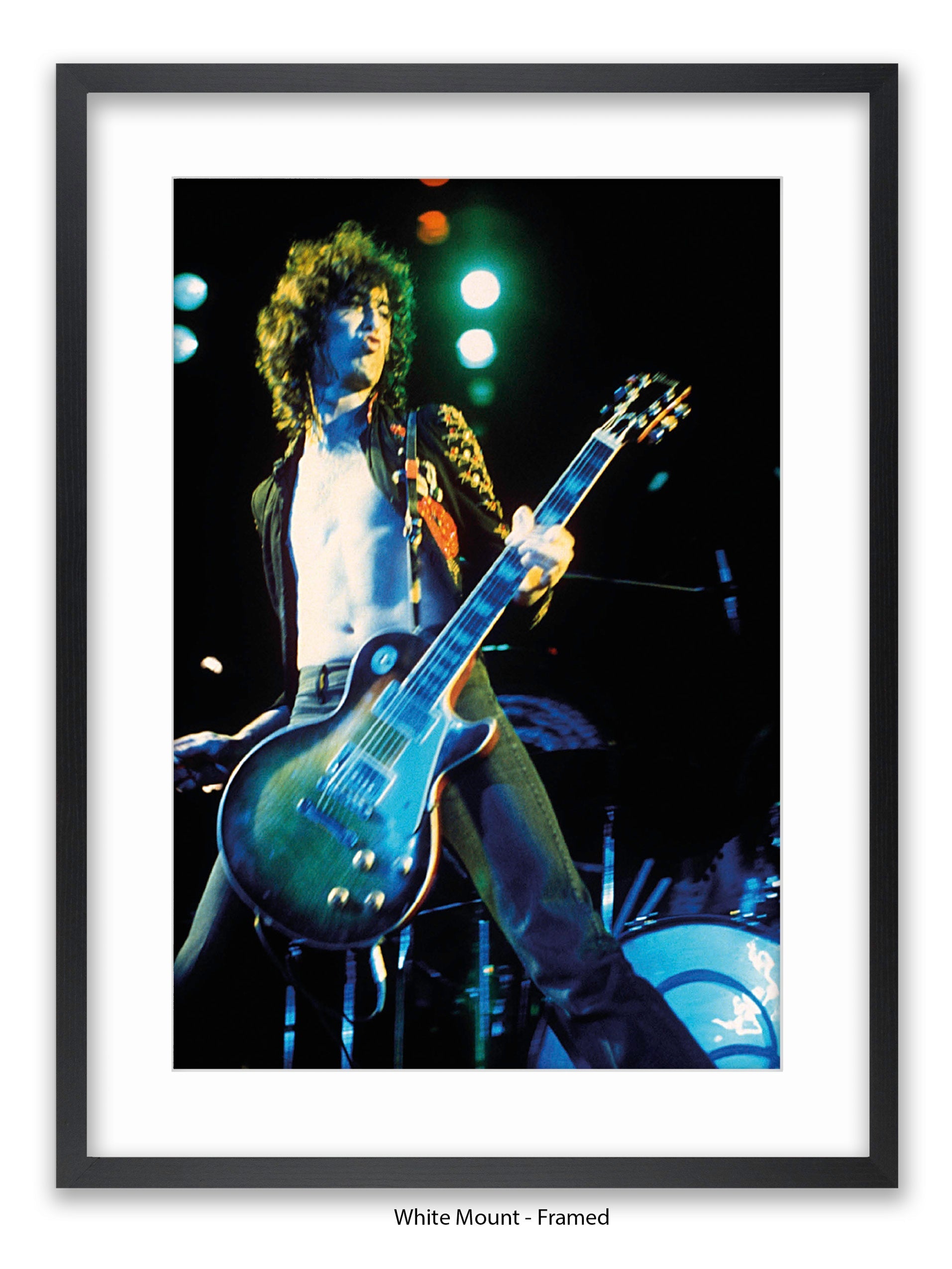 Jimmy Page - Led Zeppelin Guitar Legend Poster - Classic Rock Wall