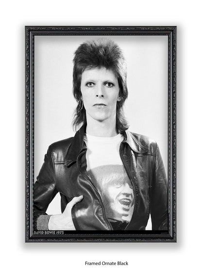 David Bowie - Leather Jacket - 1973 - Poster