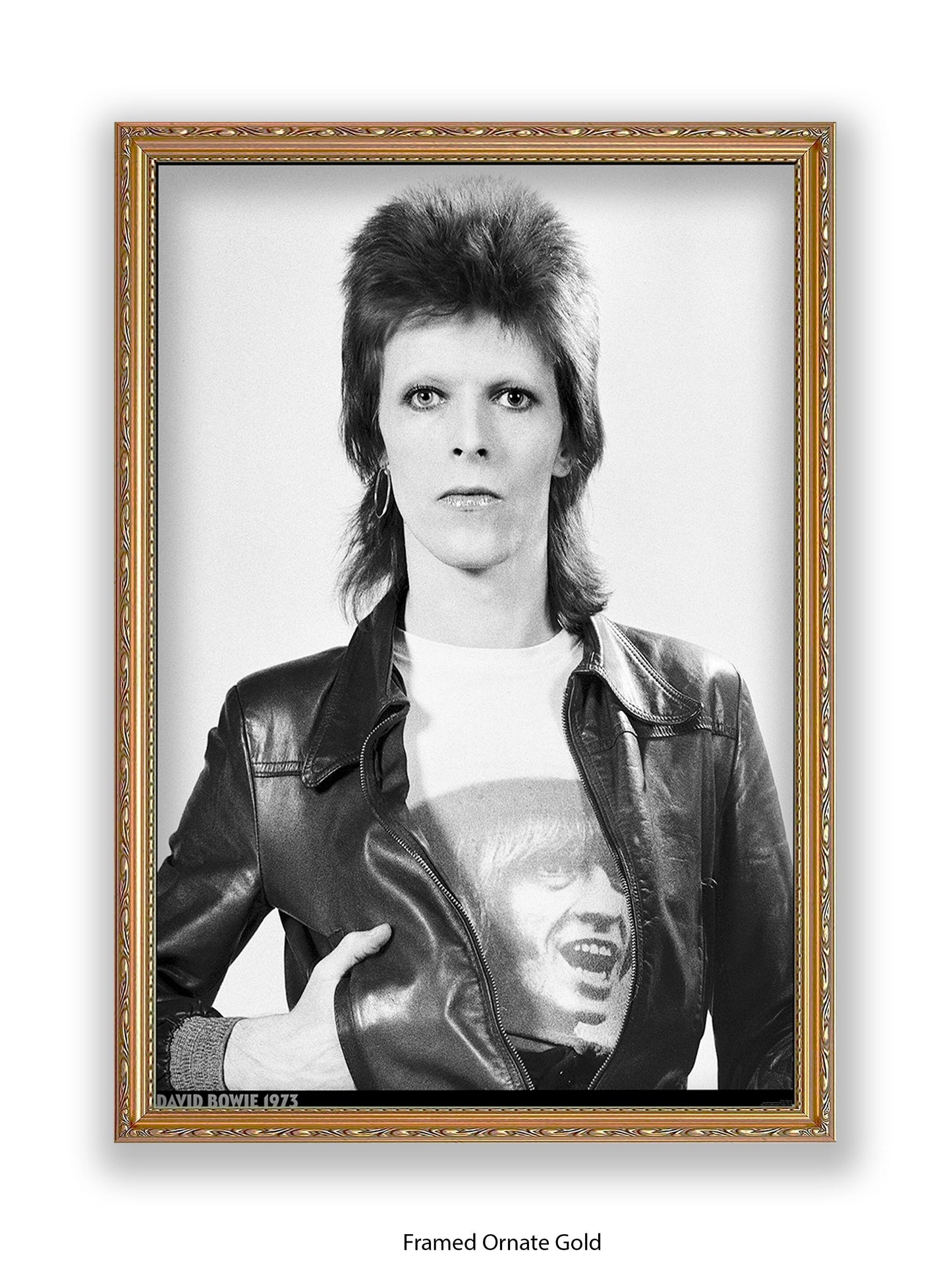 David Bowie - Leather Jacket - 1973 - Poster