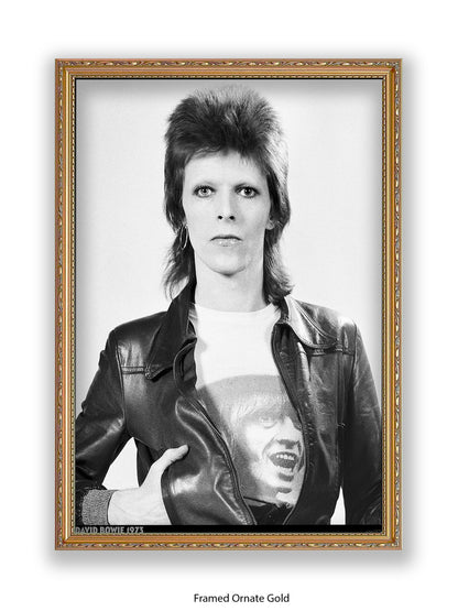 David Bowie - Leather Jacket - 1973 - Poster