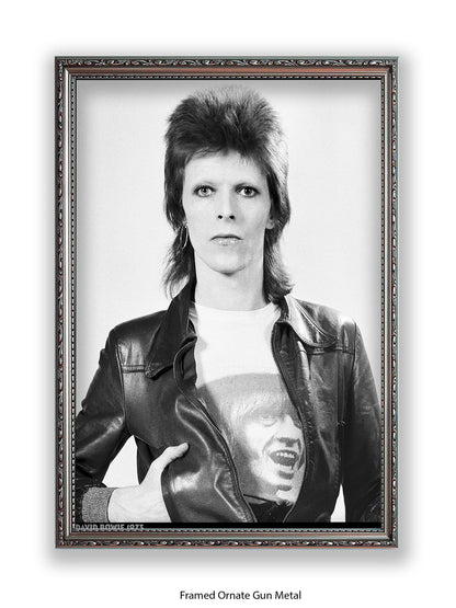 David Bowie - Leather Jacket - 1973 - Poster