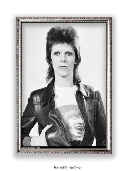 David Bowie - Leather Jacket - 1973 - Poster