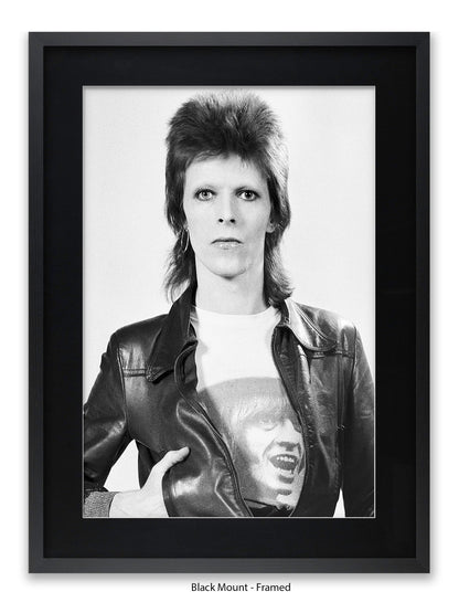 David Bowie - Leather Jacket - 1973 - Poster