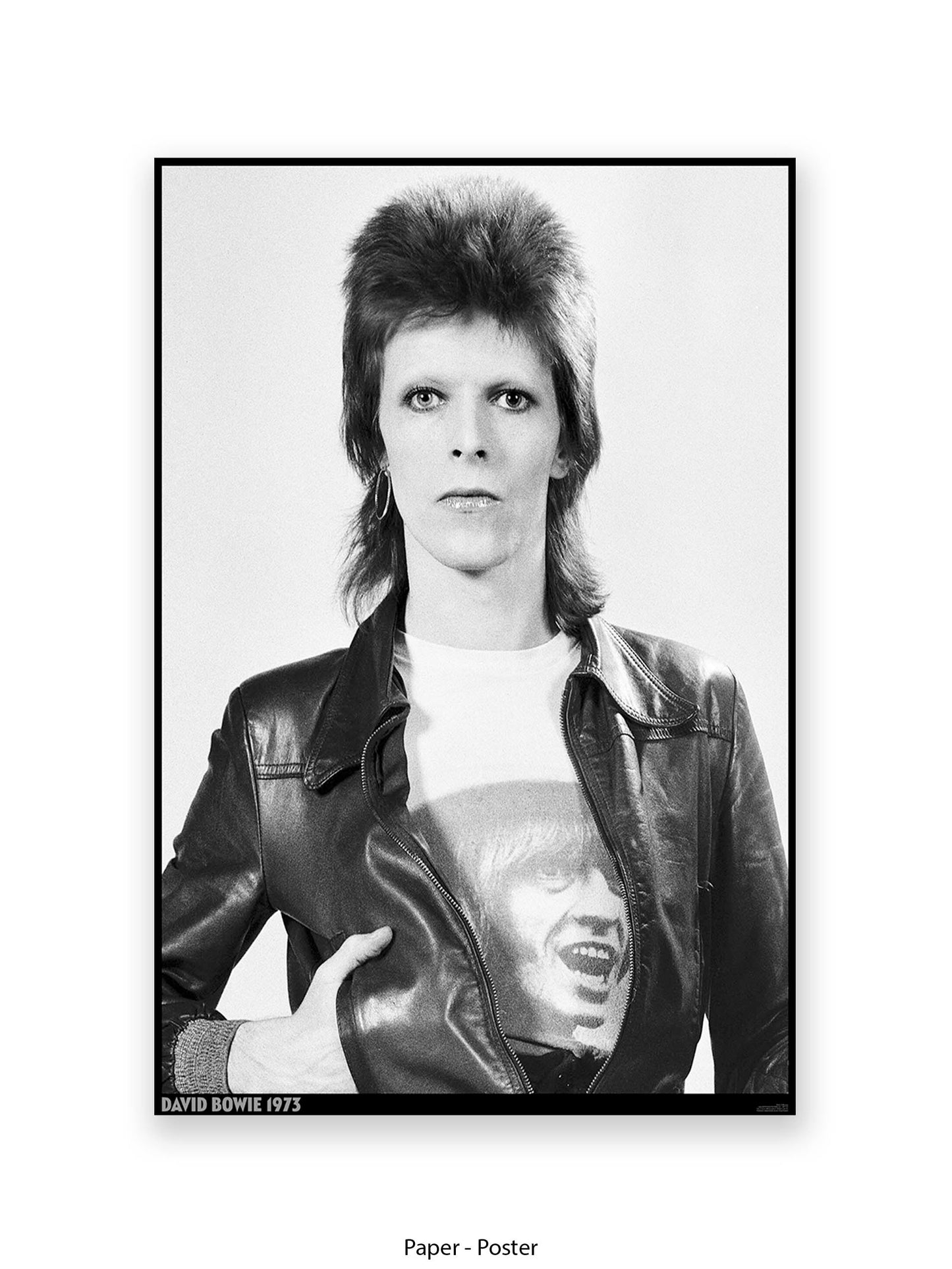 David Bowie - Leather Jacket - 1973 - Poster