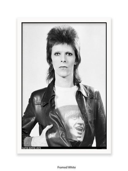 David Bowie - Leather Jacket - 1973 - Poster