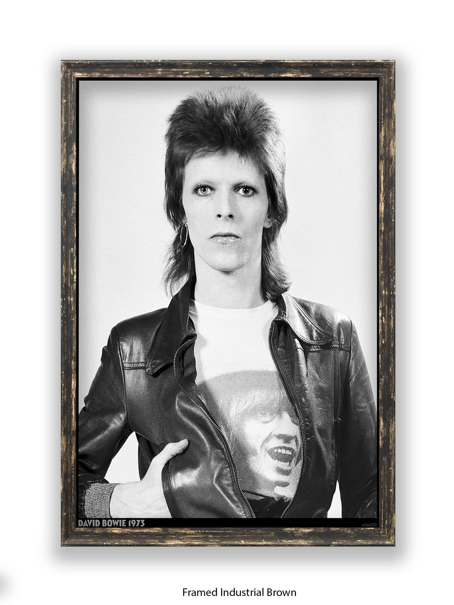 David Bowie - Leather Jacket - 1973 - Poster