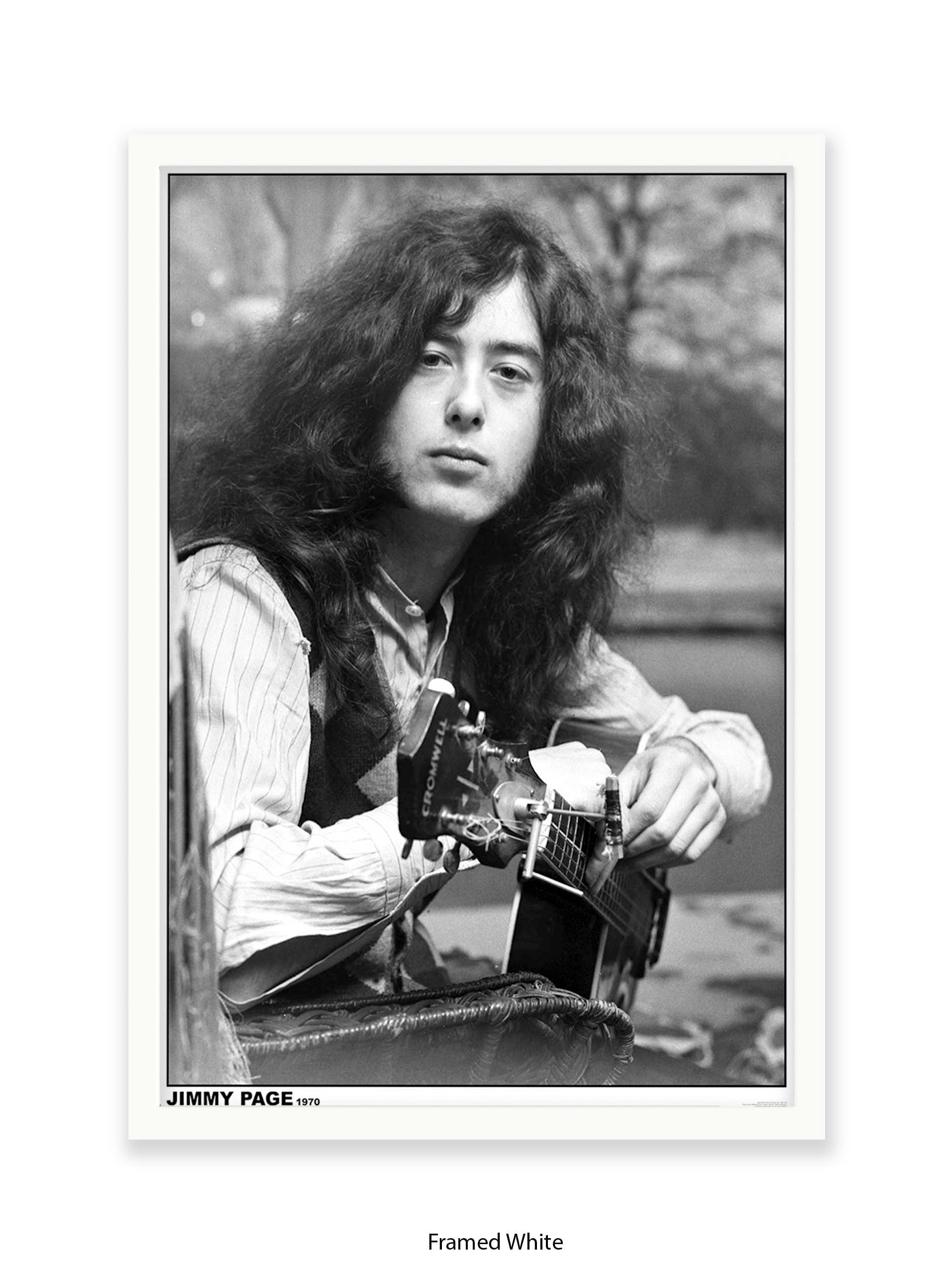Jimmy Page - Led Zeppelin Guitar Legend Poster - Classic Rock Wall