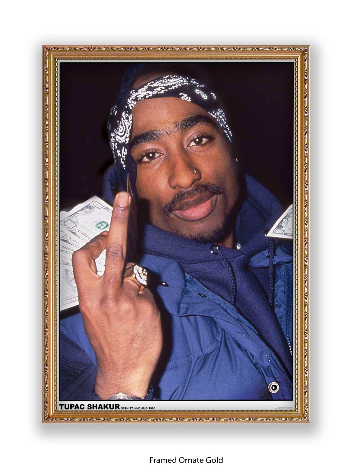 Tupac Shakur - 56th St, NYC Aug 1996 - Poster