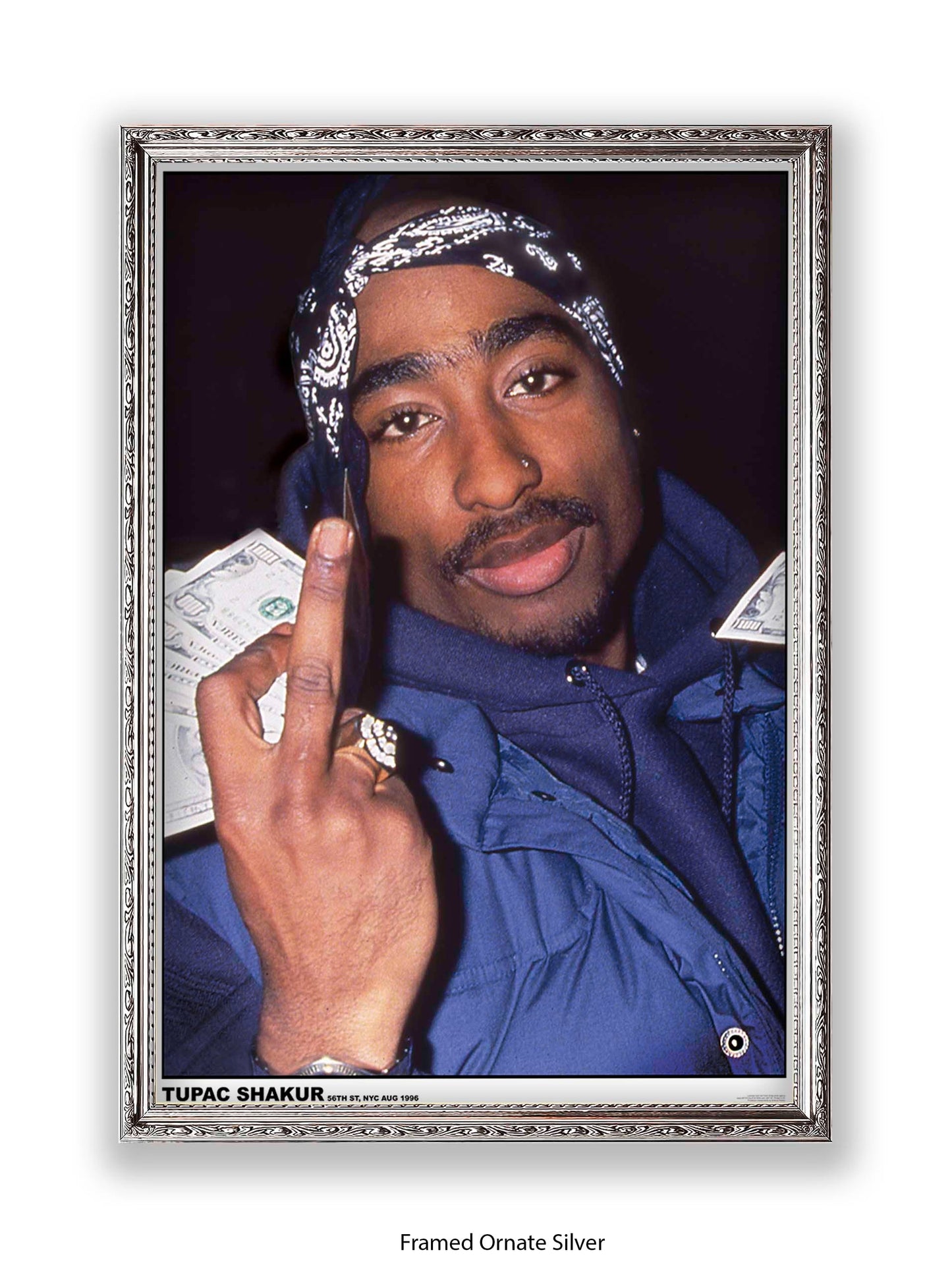 Tupac Shakur - 56th St, NYC Aug 1996 - Poster