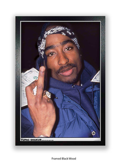 Tupac Shakur - 56th St, NYC Aug 1996 - Poster