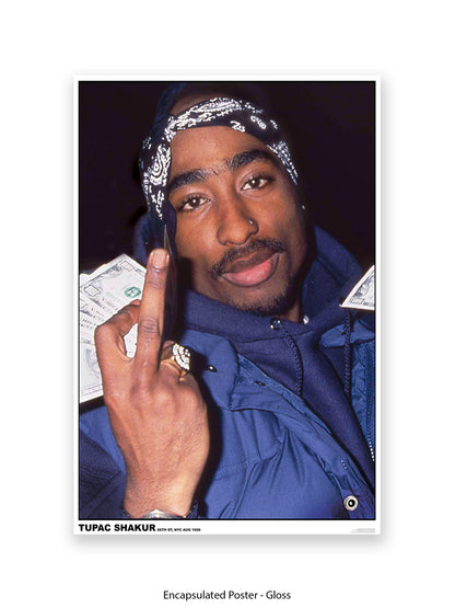 Tupac Shakur - 56th St, NYC Aug 1996 - Poster