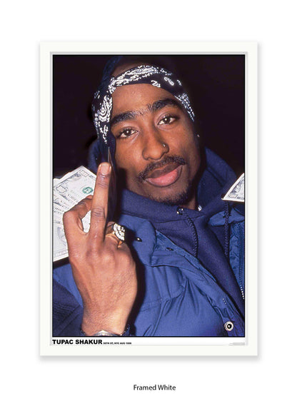 Tupac Shakur - 56th St, NYC Aug 1996 - Poster