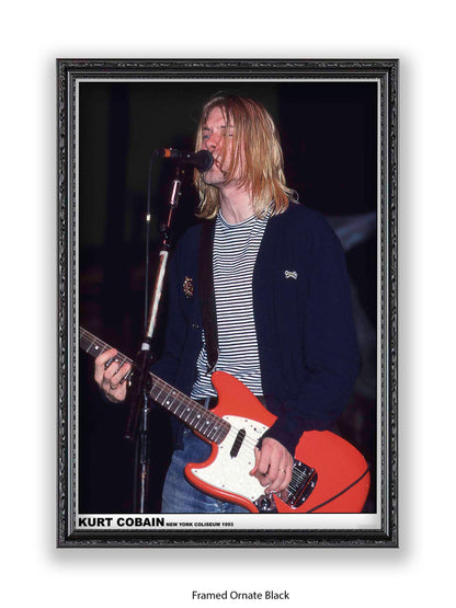 Nirvana - Kurt Cobain New York Coliseum 1993 - Poster
