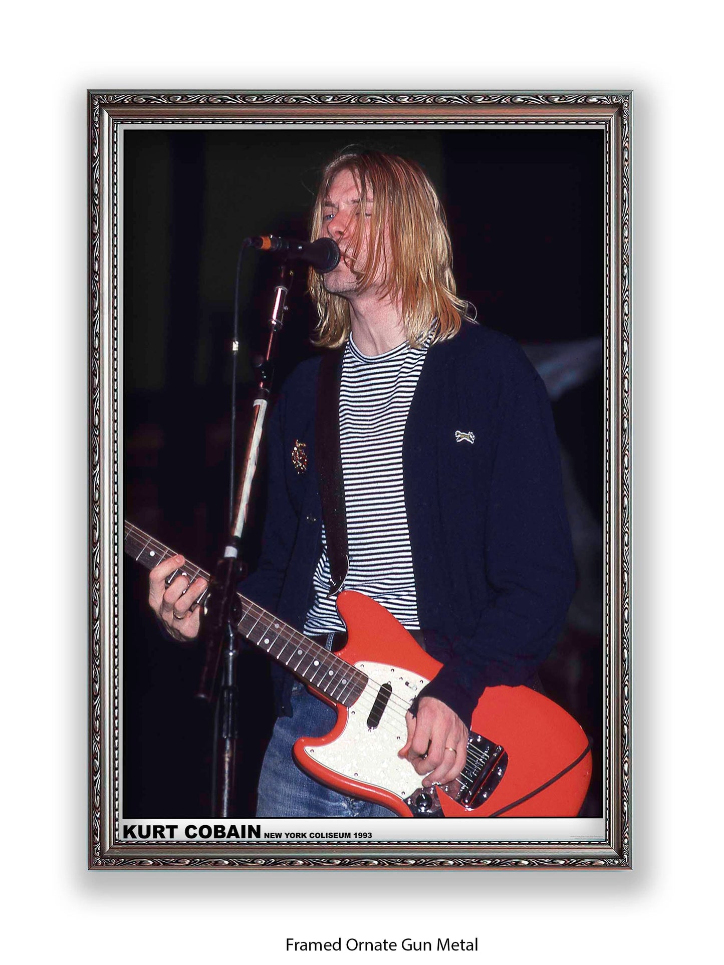 Nirvana - Kurt Cobain New York Coliseum 1993 - Poster