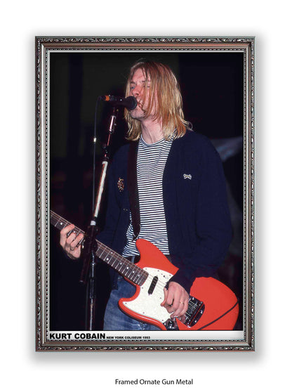 Nirvana - Kurt Cobain New York Coliseum 1993 - Poster