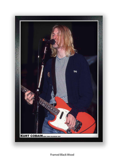 Nirvana - Kurt Cobain New York Coliseum 1993 - Poster