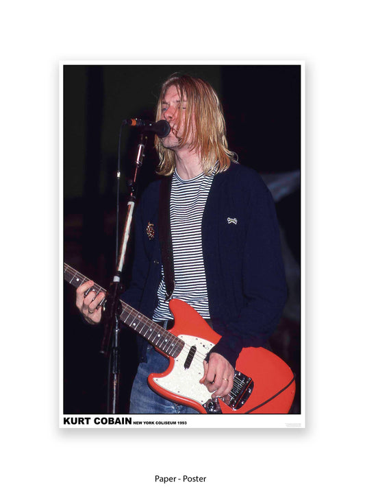 Nirvana - Kurt Cobain New York Coliseum 1993 - Poster