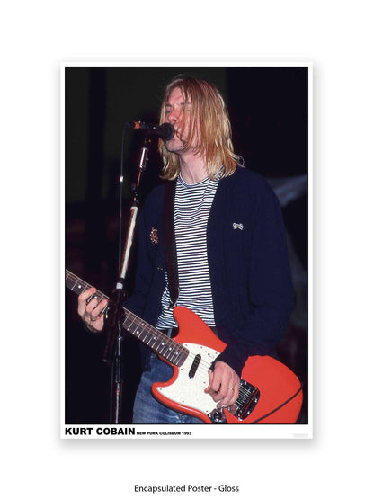 Nirvana - Kurt Cobain New York Coliseum 1993 - Poster