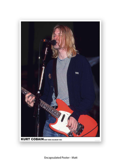 Nirvana - Kurt Cobain New York Coliseum 1993 - Poster