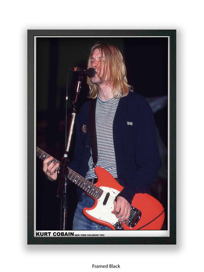 Nirvana - Kurt Cobain New York Coliseum 1993 - Poster
