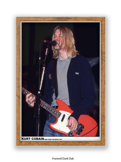 Nirvana - Kurt Cobain New York Coliseum 1993 - Poster