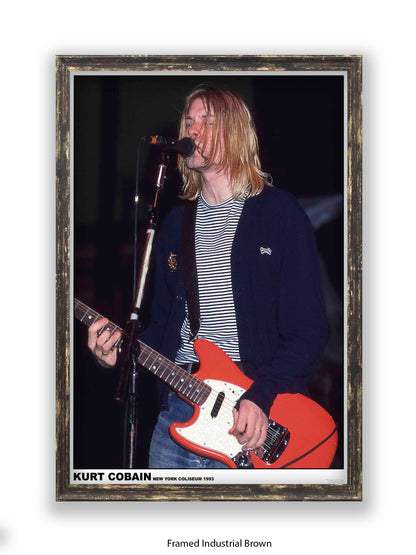 Nirvana - Kurt Cobain New York Coliseum 1993 - Poster