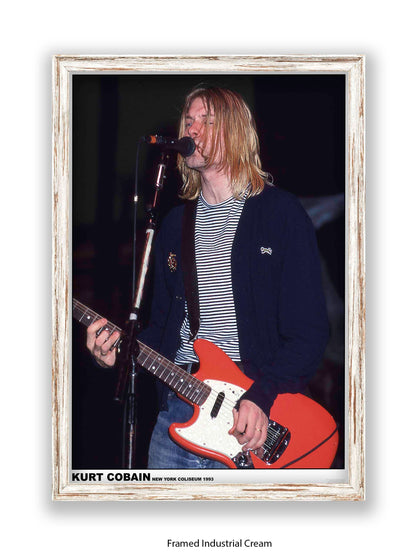 Nirvana - Kurt Cobain New York Coliseum 1993 - Poster