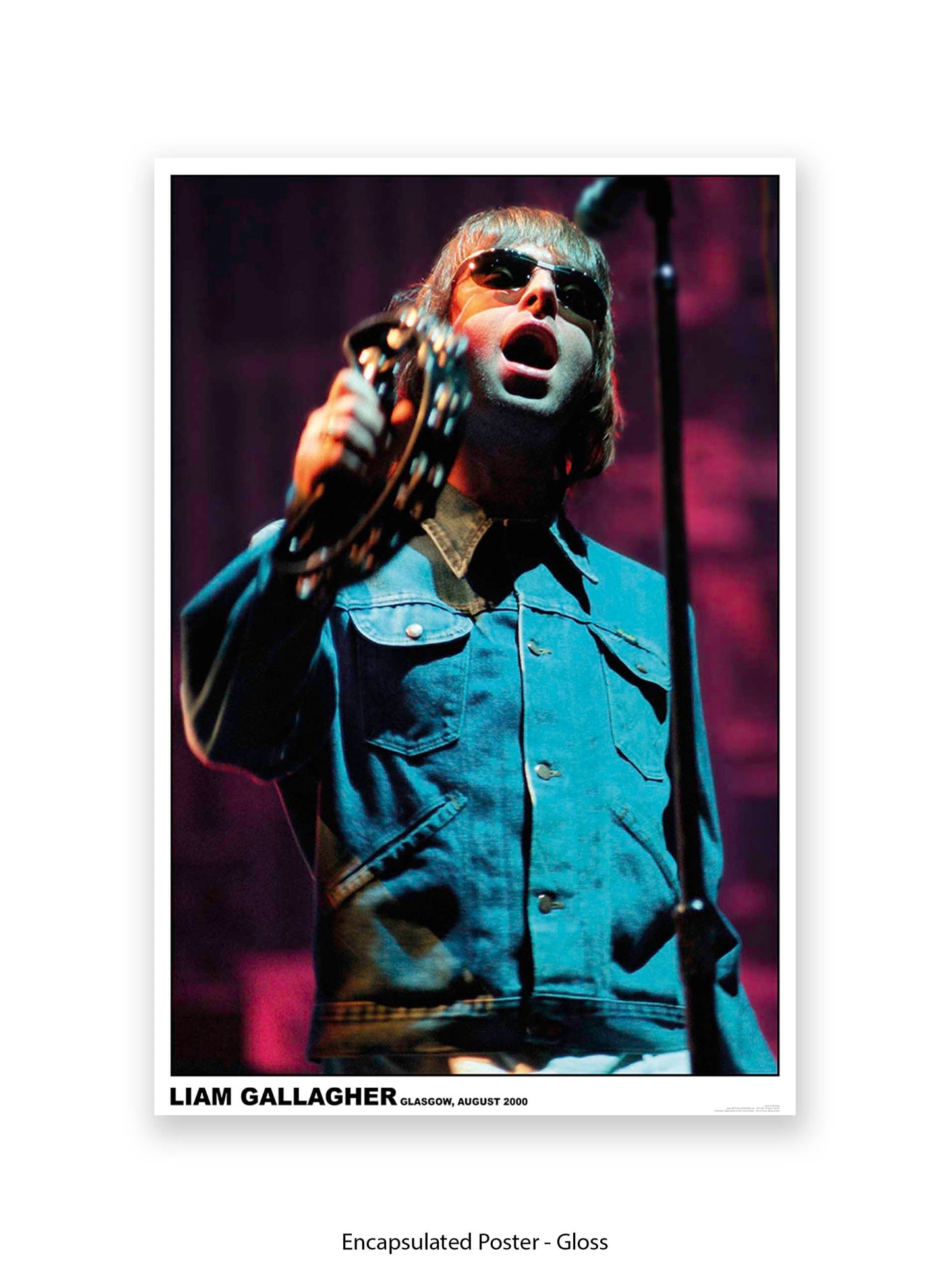 Oasis - Liam Gallagher - Glasgow, August 2000 - Poster