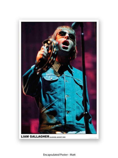 Oasis - Liam Gallagher - Glasgow, August 2000 - Poster