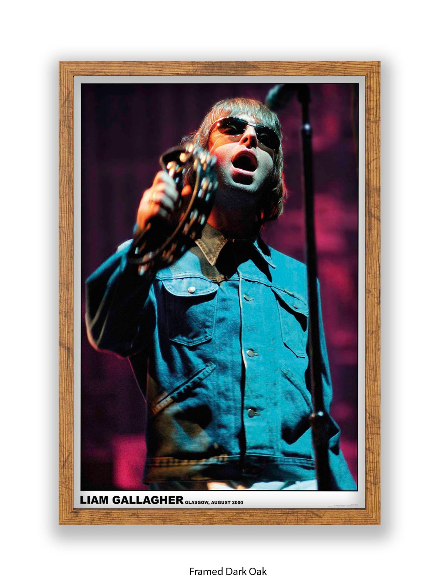 Oasis - Liam Gallagher - Glasgow, August 2000 - Poster