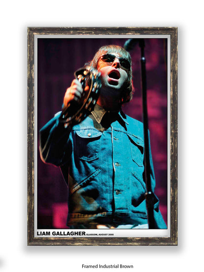 Oasis - Liam Gallagher - Glasgow, August 2000 - Poster