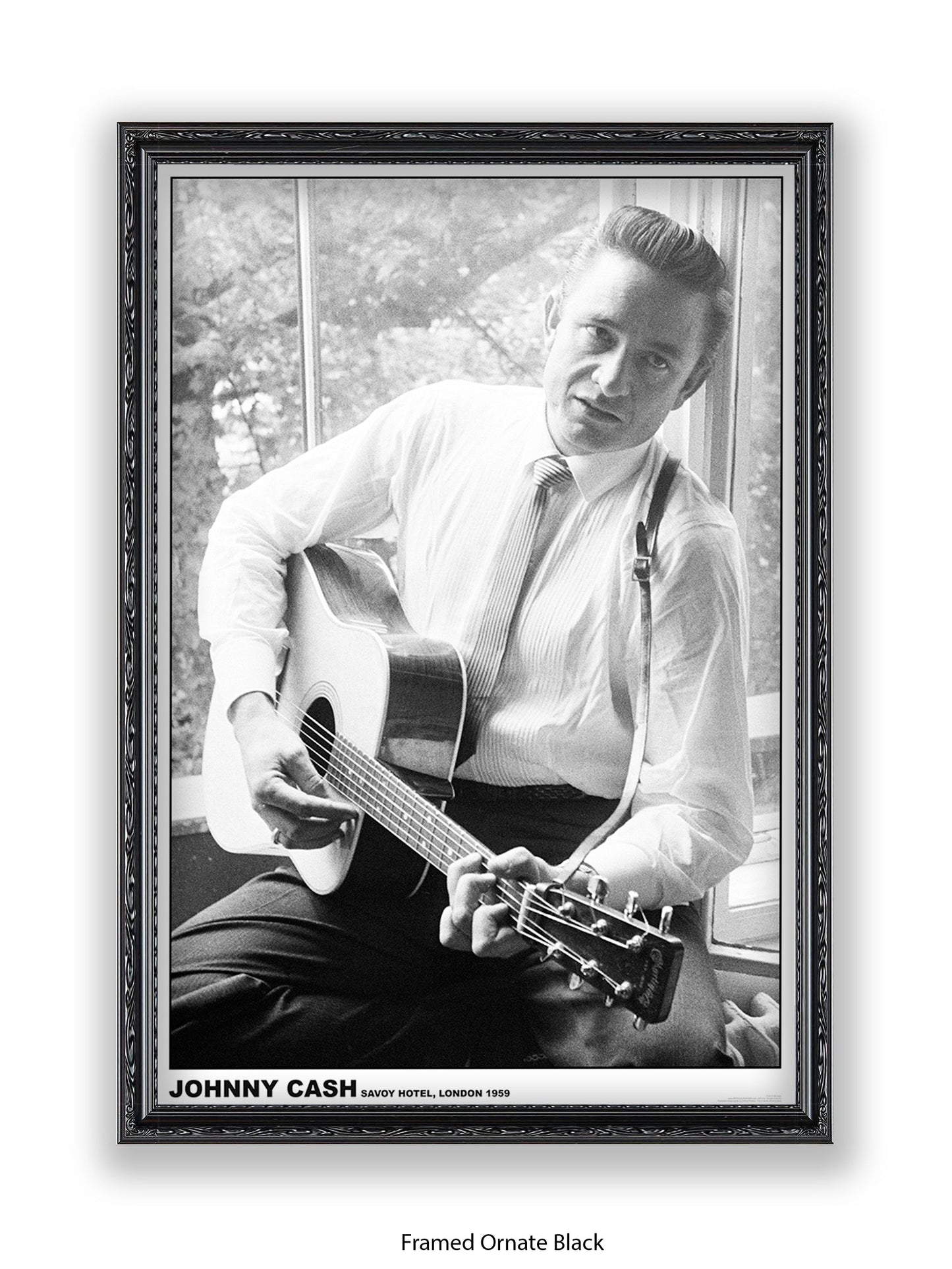 Johnny Cash - Savoy Hotel - London 1959 - Poster