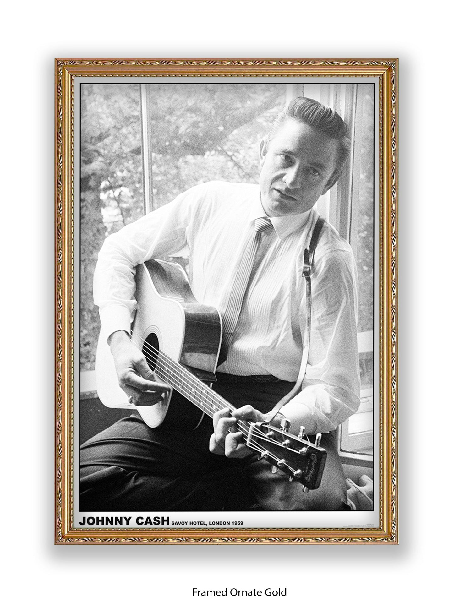 Johnny Cash - Savoy Hotel - London 1959 - Poster