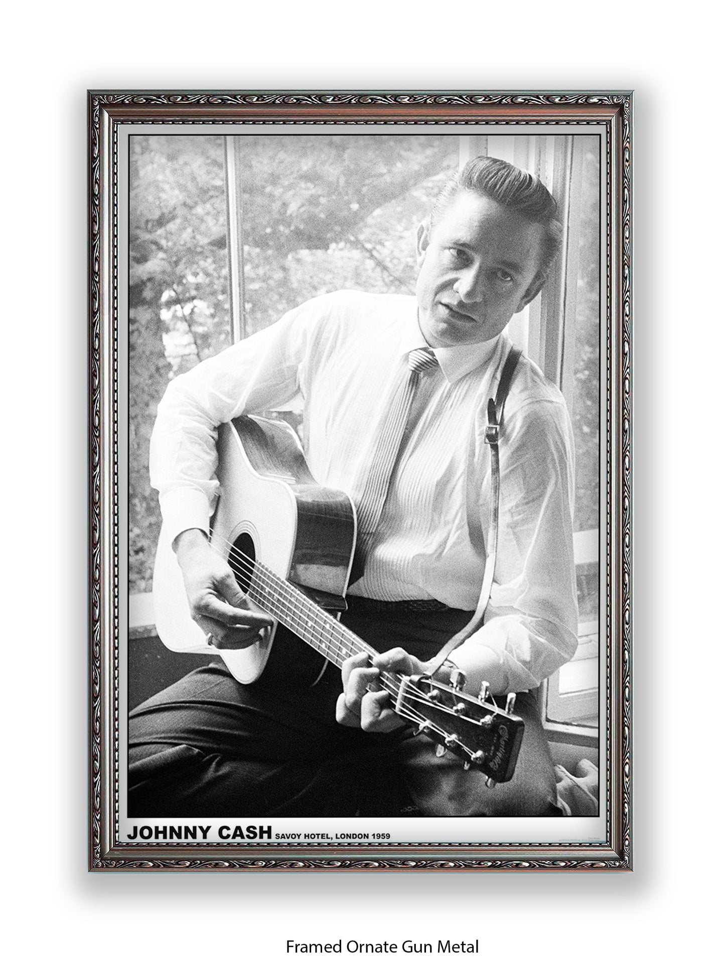 Johnny Cash - Savoy Hotel - London 1959 - Poster