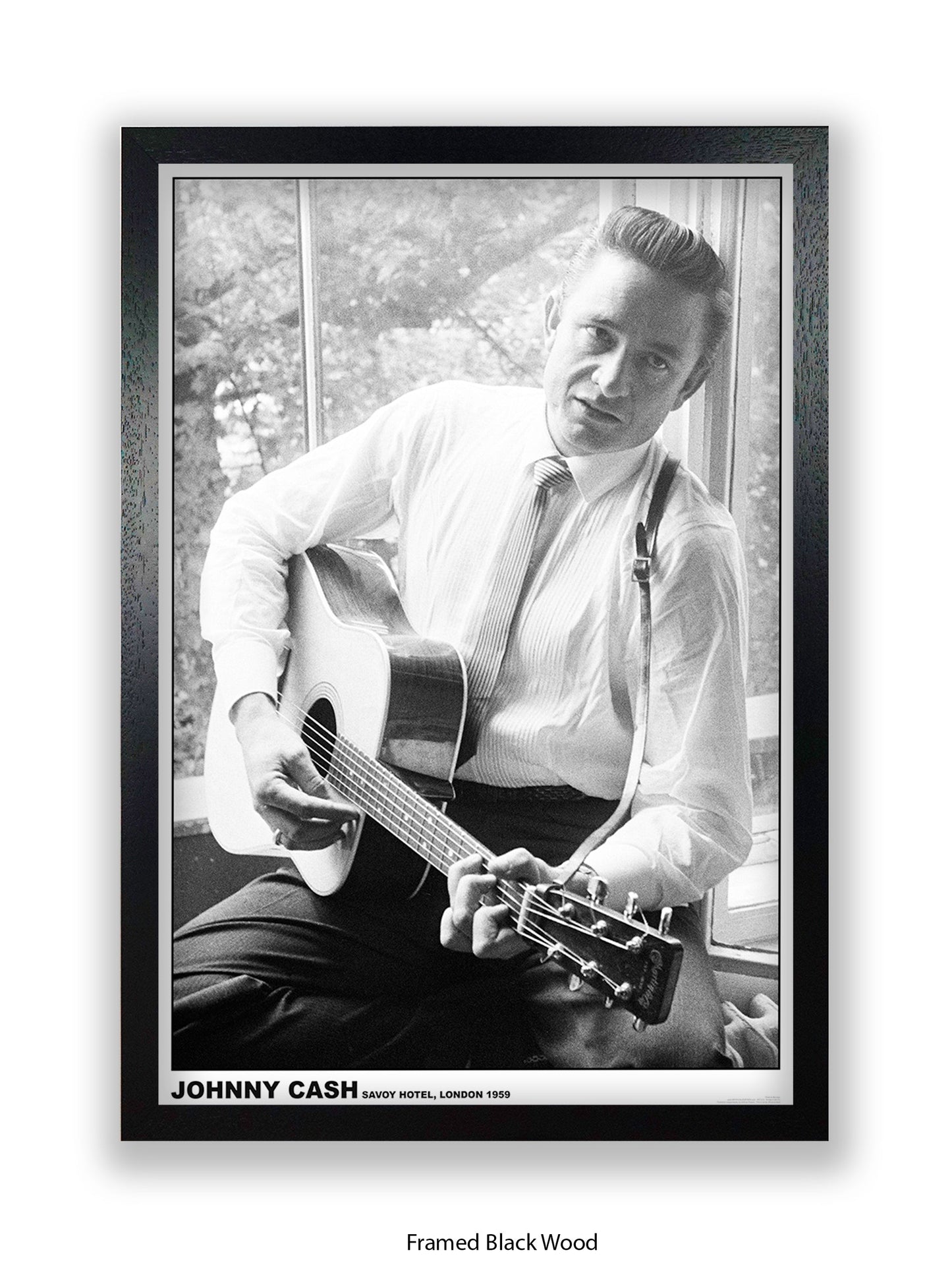 Johnny Cash - Savoy Hotel - London 1959 - Poster