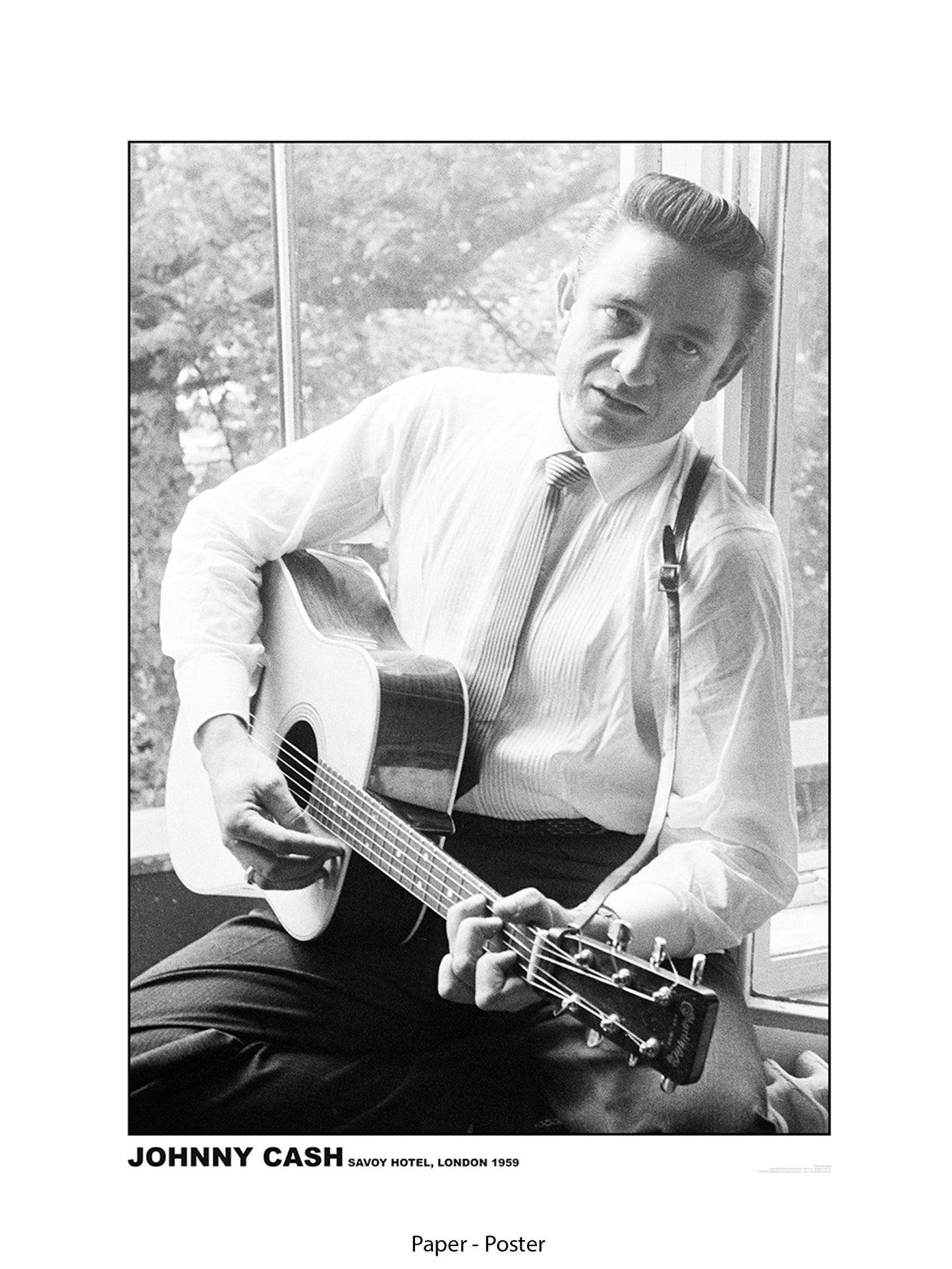 Johnny Cash - Savoy Hotel - London 1959 - Poster